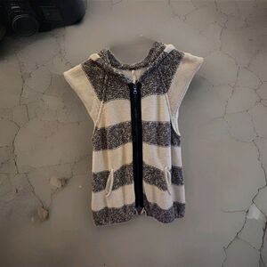 Free People Regatta Hoodie Sweater in Black Combo Size S